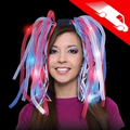 LED Party Dreads Red/White/Blue